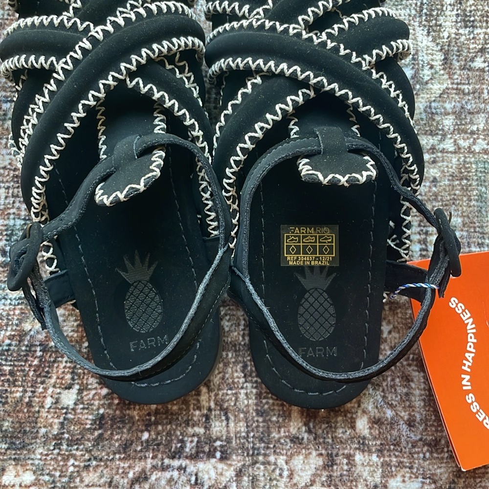 NWT FARM RIO zig zag sandal size 7.5 - Picture 6 of 8